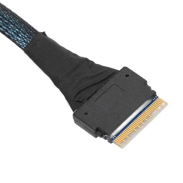Dataöverföringskabel Slim SAS SFF‑8654 8i till SFF‑8654 8i 24Gbps SAS4.0 30AWG Adapterkabel 0,5m / 0,5yd