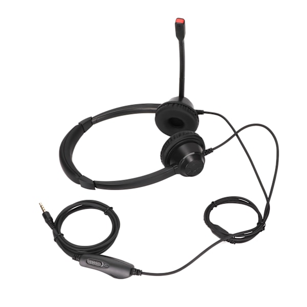 Call Center Headset Brusreducerande Multipurpose 3,5 mm On Ear Hörlurar för Hemmakontor Call Center Telemarketing