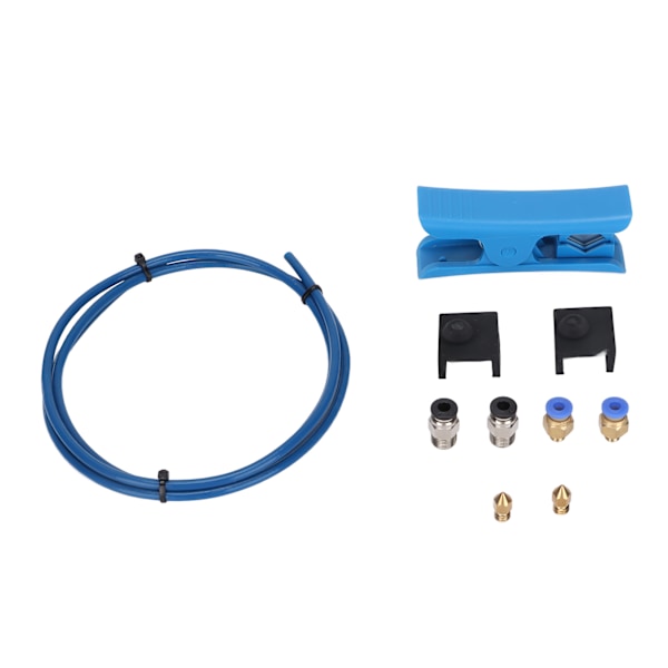 3D-skrivardelar Kit med PTFE-slang Silikonfodral PC4‑M6 PC4‑M10 Skärare 0,4 Munstycken för Ender 3/3 Pro/5 CR‑10/10S