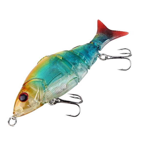 Livsliknande Konstgjort Drag Bete Hårt Ledat Krokbete Crankbait Fiskeutrustning (D)