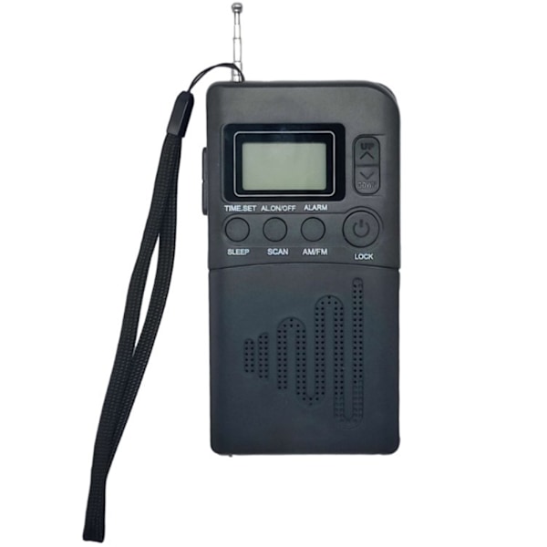 Bärbar Digital Radio, Högkänslig Stabil Låg Strömförbrukning Batteridriven Bärbar AM FM-Radio