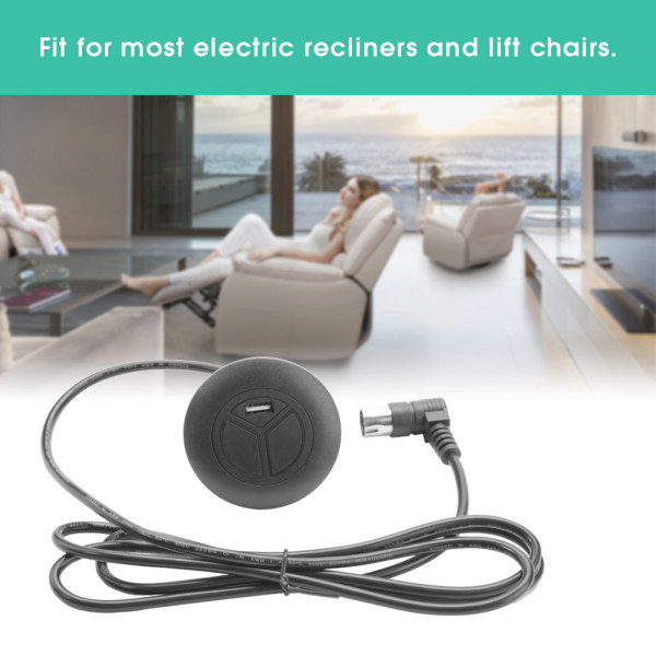 Elektrisk hvilestol Sofa 2-knap Håndkontakt fjernbetjening