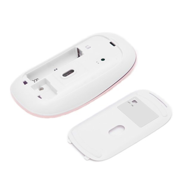 Trådlös Mus Smart Mini Portabel 3 Hastigheter DPI Justerbar Trådlös Mus för Kontor Laptop Dator Tablet Rosa Frostat Enkelt Läge