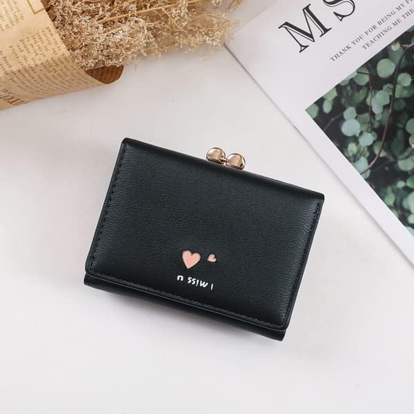 PU Leather Wallet with Multiple Card Slots and Foldable Design