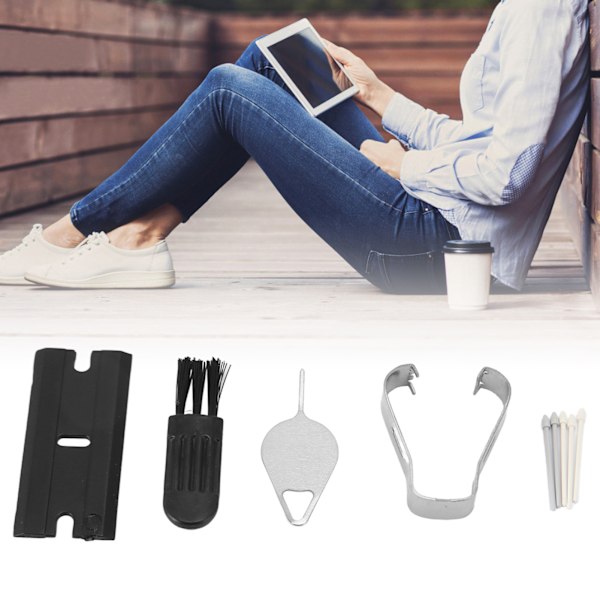 4 Set Stylusspetsar för Galaxy Tab S9 S9+Plus S9 Ultra S9 FE Smidiga Stylusersättningsspetsar Vit Grå