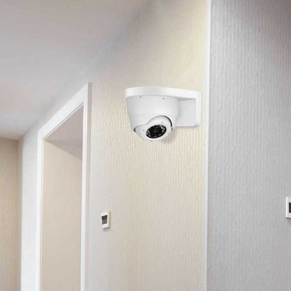 Universell CCTV ABS Plast Dome Kamera Väggmonteringsfäste Stativ Vit