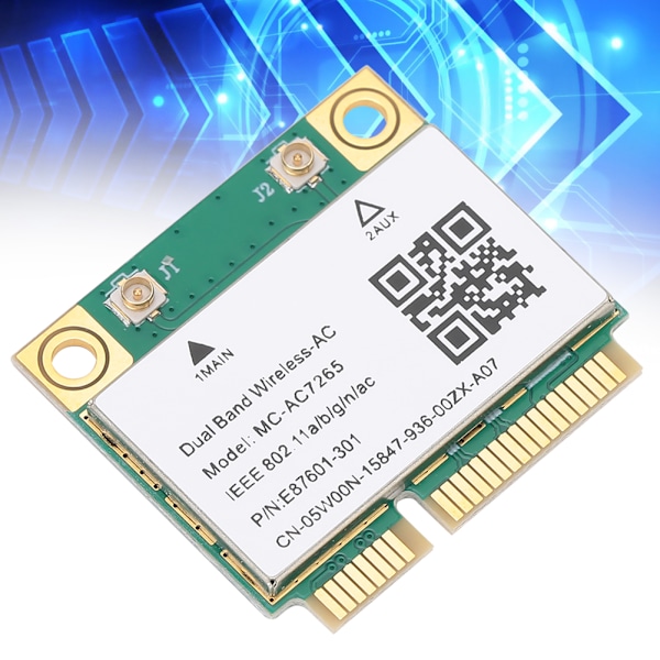 Nätverkskort Mini PCIE Gigabit DualBand för Bluetooth 4.2 Trådlöst Wifi MCAC7265
