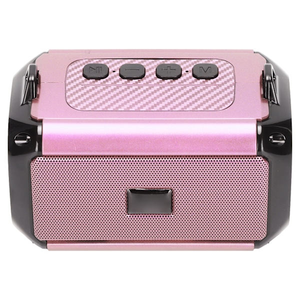 Trådlös Högtalare 360° Stereo Brusreducering Portabel Bluetooth-högtalare med Laddningskabel Rosa