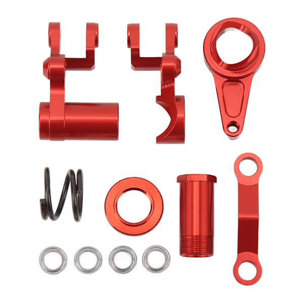 Styrservo Saver Aluminiumlegering Stabil Smidig Drift RC Styrenhet för TRAXXAS SLASH 1/10 RC Bil Röd