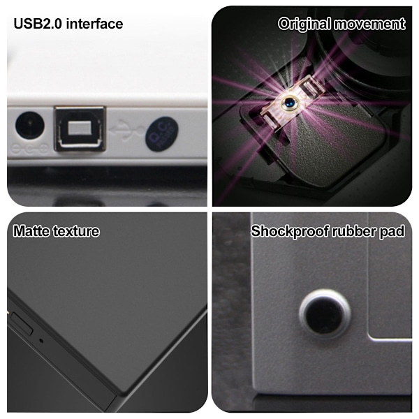 Extern USB optisk enhet DVD optisk enhet notebook stationär allt-i-ett universal CD-brännare mobil optisk enhet