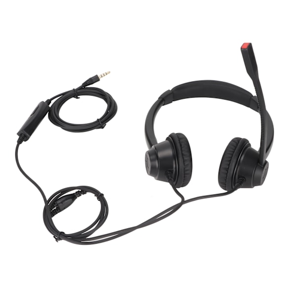 Call Center Headset Brusreducerande Multipurpose 3,5 mm On Ear Hörlurar för Hemmakontor Call Center Telemarketing