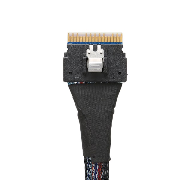 Dataöverföringskabel Slim SAS SFF‑8654 8i till SFF‑8654 8i 24Gbps SAS4.0 30AWG Adapterkabel 0,5m / 0,5yd