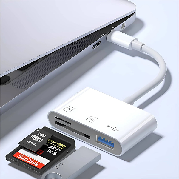 3-i-1, 480 Mbps för SD/TF/USB