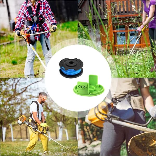 Trimmertrådsspole - 1,65 mm diameter - 4,9 m lang - Til Greenworks 24 V G24LT, G24LTK2, G24LT30M