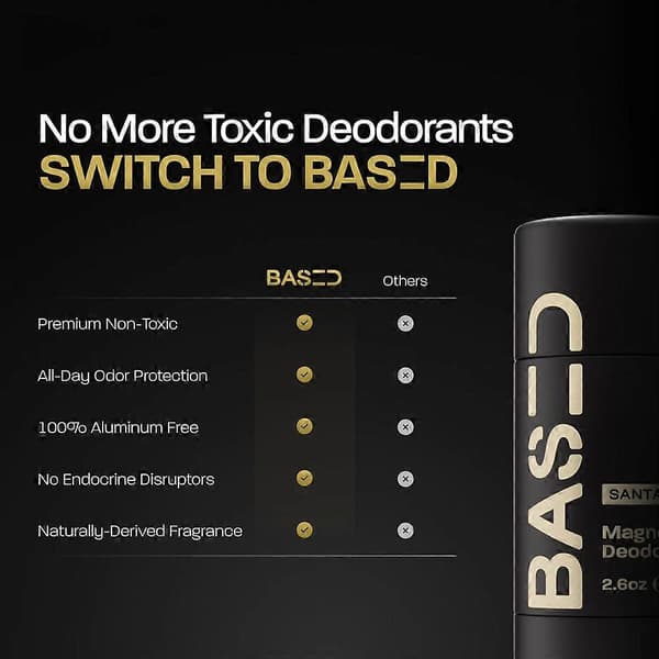 3X Naturlig aluminiumfri deodorantstift til sensitiv hud, langvarig beskyttelse mod lugt og sved