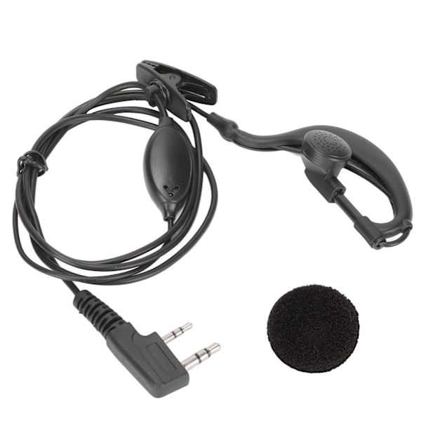 Walkie Talkie Headset 2-vägsradio Hörlurar med Clip för Baofeng TK-gränssnitt för BF‑888S UV‑5R