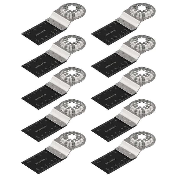 Multitool Blade, 10 Pcs Oscillating Saw Blades, Multitool Bi-Metal Tool Blades for Wood Metal Plastic