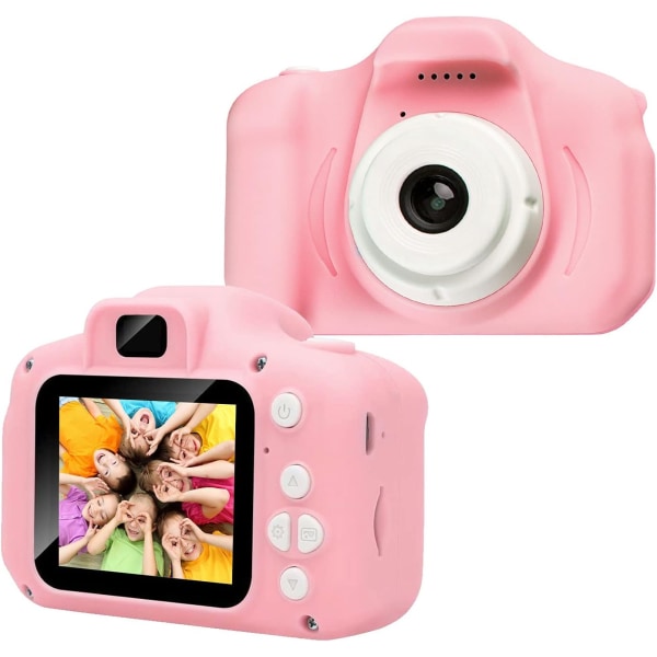 Barnekamera - Barnekamera Innebygd 32 GB SD-kort USB Oppladbart Barnelekekamera for 3-10 år Gutter Jenter Bursdagsgave