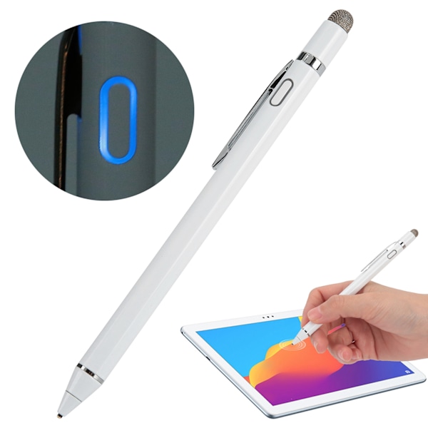 Stylus för iOS/Android Mobiltelefon Surfplatta Universal Aktiv Kapacitiv Penna Vit WYH0004