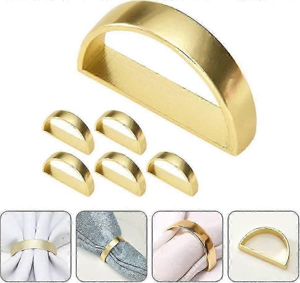 Servietringe Metal Servietringholder Ringholder Servietspænder Minimalisme Dekor Til Bord Middag Bryllup 24pcs