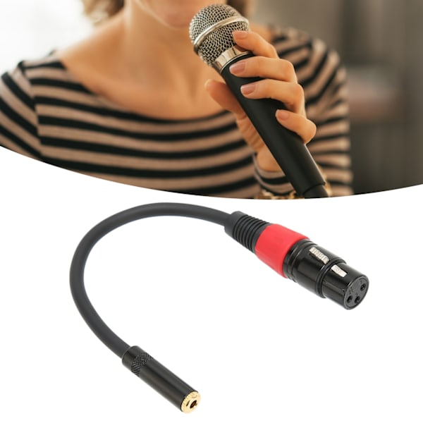3,5 mm till XLR Hona Kabel Professionell Mini Jack Mikrofon Konverteringskabel för Kamera Dator XLR Hona till 3,5 mm Hona 0,2 m
