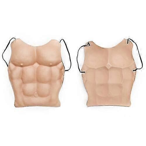 Falsk brystmuskelmave Six Pack Abs Festtøj Fit Rollespil Sjov Gave Tw