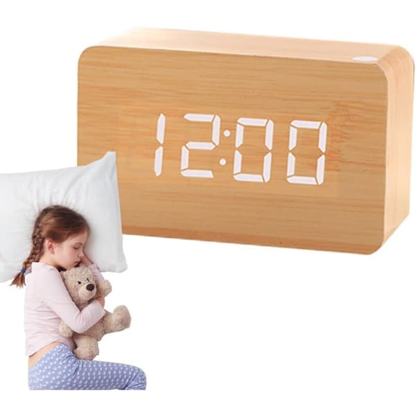RV150BC Digital klocka i trä