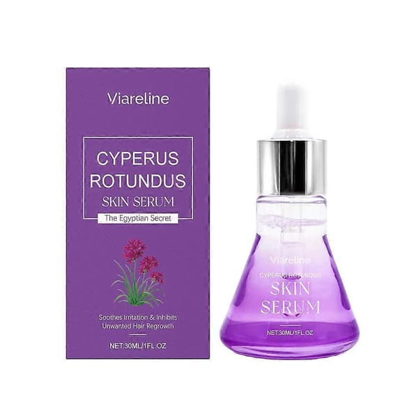 Cyperus Rotundus Hudserum - 30ml Beroligende Olie Efter Hårfjerning