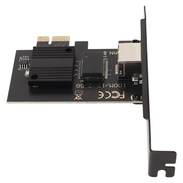 PCIe Nätverkskort 10/100/1000/2500Mbps Guldpläterad Pin Aluminiumlegering Gigabit Ethernet-kort för Stationär Speldator Server