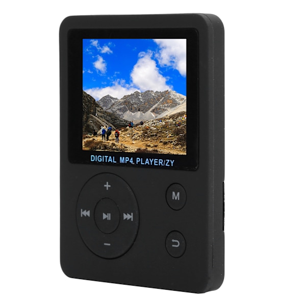 Bärbar 1,8-tums LCD-skärm MP4-spelare Radio Mini Musikspelare E-bok Ljudinspelare
