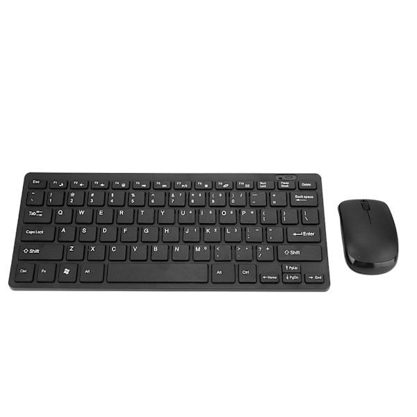 för HK-03 2.4G Mini Trådlöst Tangentbord och Optisk Mus Set för Stationär Dator Laptop Smart TV Svart