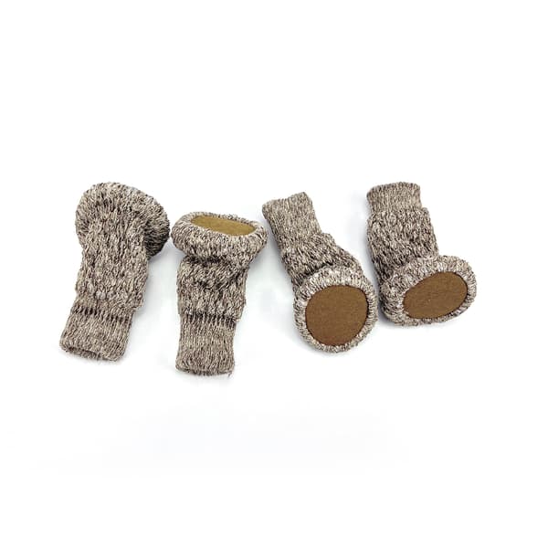 Strikkede stolstrømper / møbelputer, 16-pakning Khaki Khaki 115