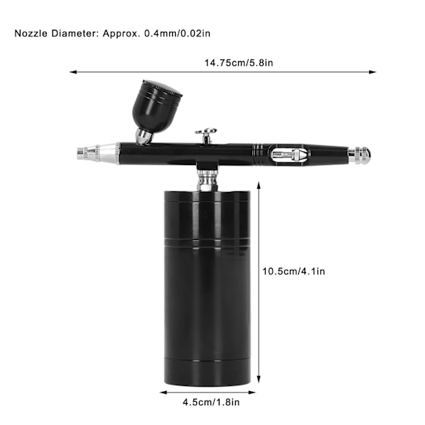 Airbrush-sarja G11 Pumppu Yksitoiminen Ladattava Kädessä pidettävä Integroitu Suihkutuskynä Mini Käsittelysarja