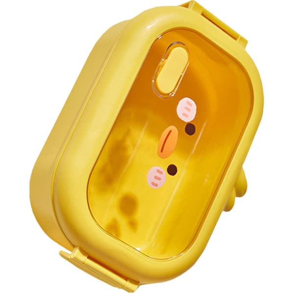 Bento matboks liten gul and termisk matbeholder i rustfritt stål for kontoret