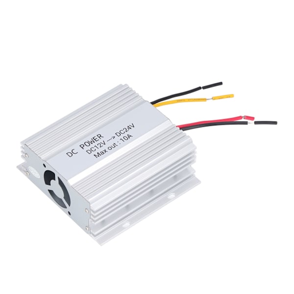 DC 12V till 24V Bil Booster Aluminiumlegering DC 12V till 24V Säker Stabil 10A 240W DC Ström Booster för Bil Buss LCD