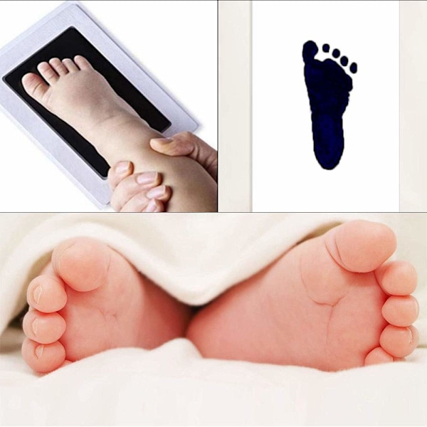 Elegant Baby Fotavtryck & Husdjurs Tassavtryck Kit, Bläckfri Ren Beröringsyta för Kladdfria, Långvariga Minnen, En Kvalitetsmaterial Minnessak för Bebis