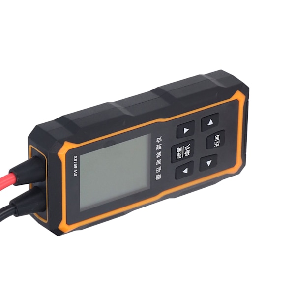 Batteritester Stor LCD-skjerm Digitalt display Svart-hvitt-skjerm Batterilevetid Universell tester 12V 24V Batteritester