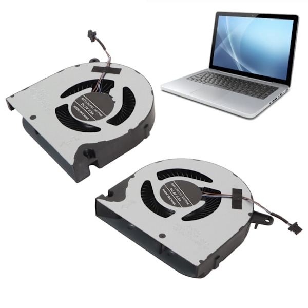CPU GPU Kylfläkt Ersättning Laptop Intern Kylfläkt för Dell G3 3590 G5 SE 15 5500 5505 G3 3500 P89F