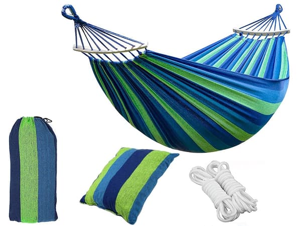 XXL Hammock with Pillow / Hammock - 260x150 cm 1800