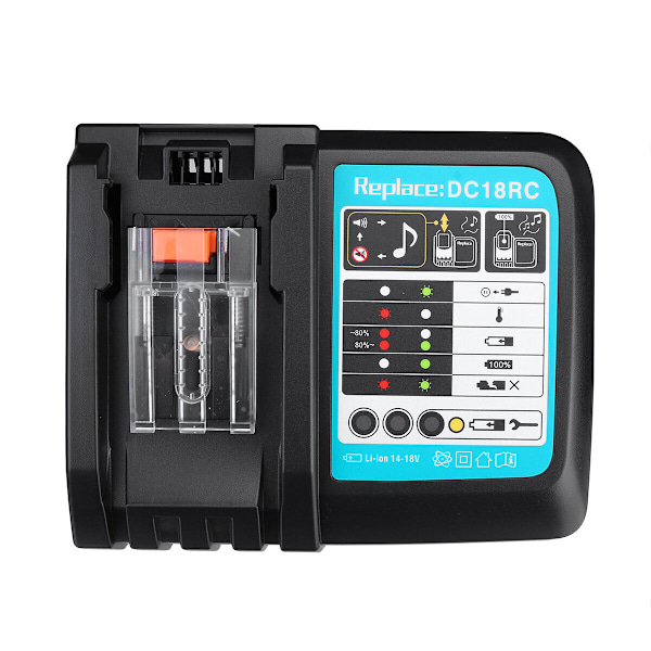 BL1840 18V 3,0Ah Ersättningsbatteri för Makita BL1815 BL1830 BL1840 BL1850 LXT400 DC18RA DC18RC
