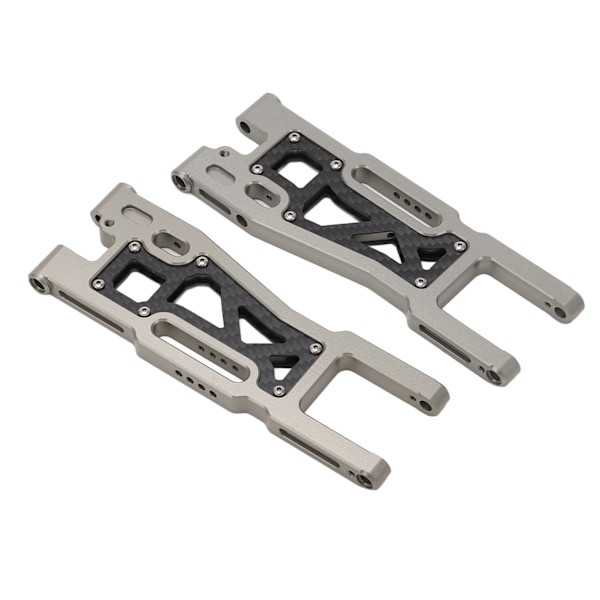 2 st RC Bakre Svingarm Aluminiumlegering Kolfiber Hög Hållfasthet RC Bil Bakre Fjädringsarm för Traxxas Sledge 1/8 Titanfärg