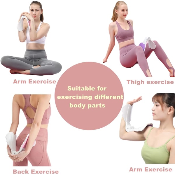 Træner, bækkenbundsmuskelstyrkelse og baldeløfteanordning til kvinder, lårmaster blærekontrolanordninger til postpartum rehabilitering Pink