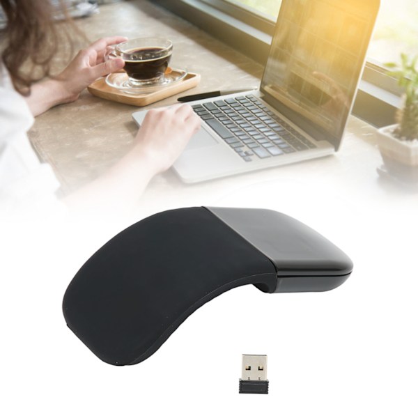 Vikbar Trådlös Mus Ergonomisk Energisparande Portabel Lättvikt Bred Kompatibilitet Kontorsmus Tyst Mus Trådlös Version