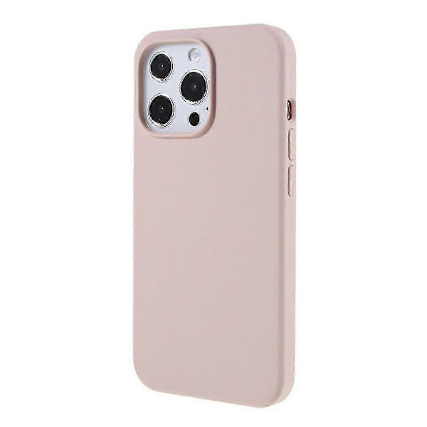 For iPhone 14 Pro-deksel Solid silikon støtsikkert telefonbakdeksel[TT] Pink