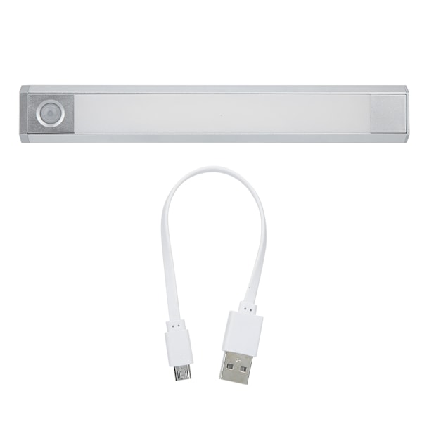 USB-laddningsbar 60LED rörelsesensorljus Automatisk magnetisk inomhus garderobsskåpslampa 2W