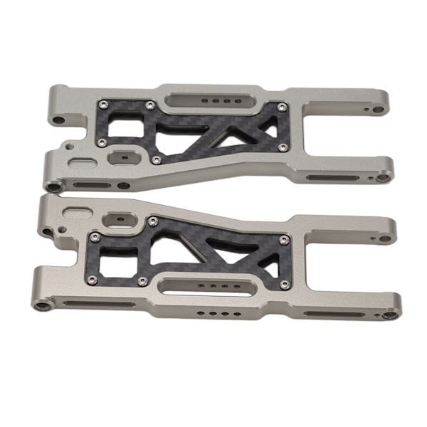 2 st RC Bakre Svingarm Aluminiumlegering Kolfiber Hög Hållfasthet RC Bil Bakre Fjädringsarm för Traxxas Sledge 1/8 Titanfärg