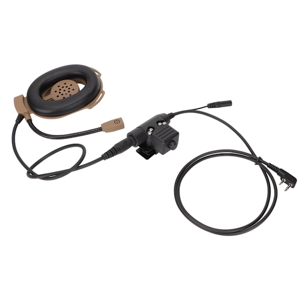 Militärhjälm Headset Motorcykelhörlurar med U94 PTT Fingermikrofon för Icom V8 V80 V82