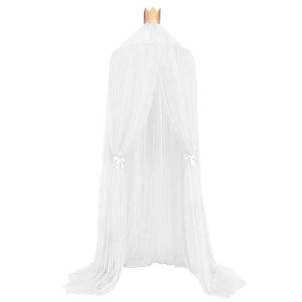 Elegant Kuppelsänghimmel, Boho Prinsessstil Fétält, Justerbart Höjdhängningssystem för Mysig Känsla, Snabb Installation, Portabel & Hållbar