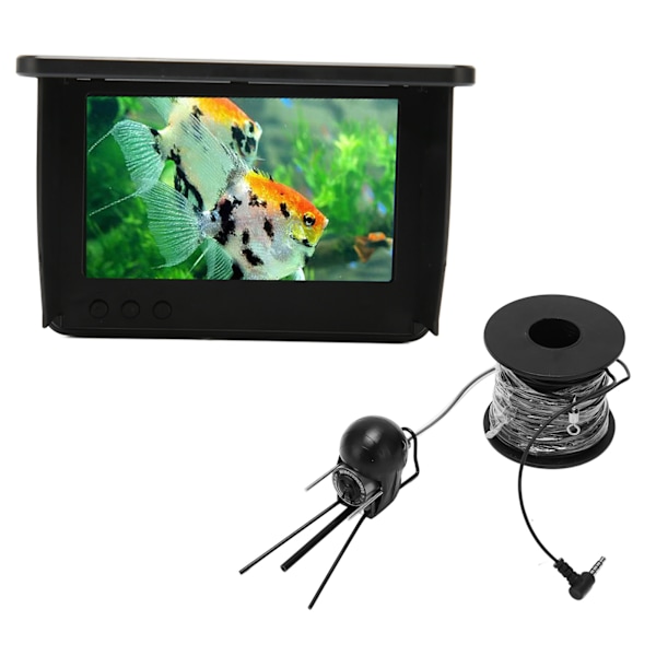 5-tums Fish Finder IPS HD 2000cd Mörkerseende IP68 Vattentät Fiskekamera Monitor för Undervattensbruk 100‑240V