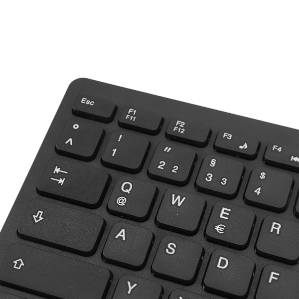 78 Tangenter Språk Ultratunt Tangentbord Plug and Play Stänksäkert USB-Kabelanslutet Kompakt Tangentbord för Engelska Tvåspråkiga Användare Tyska (QWERTZ Layout)